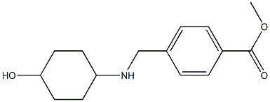 methyl 4-{[(4-hydroxycyclohexyl)amino]methyl}benzoate,,结构式