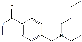 methyl 4-{[butyl(ethyl)amino]methyl}benzoate Struktur