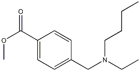 methyl 4-{[butyl(ethyl)amino]methyl}benzoate Structure