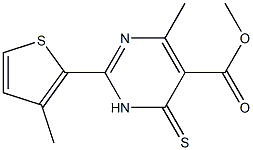  methyl 4-methyl-2-(3-methylthien-2-yl)-6-thioxo-1,6-dihydropyrimidine-5-carboxylate