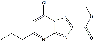 methyl 7-chloro-5-propyl[1,2,4]triazolo[1,5-a]pyrimidine-2-carboxylate,,结构式