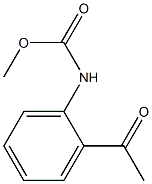 methyl N-(2-acetylphenyl)carbamate Struktur