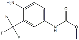 methyl N-[4-amino-3-(trifluoromethyl)phenyl]carbamate,,结构式