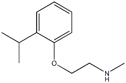 methyl({2-[2-(propan-2-yl)phenoxy]ethyl})amine,,结构式
