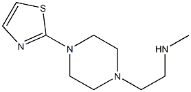 methyl({2-[4-(1,3-thiazol-2-yl)piperazin-1-yl]ethyl})amine,,结构式