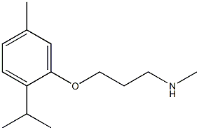 methyl({3-[5-methyl-2-(propan-2-yl)phenoxy]propyl})amine,,结构式