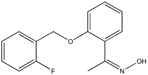 N-(1-{2-[(2-fluorophenyl)methoxy]phenyl}ethylidene)hydroxylamine,,结构式