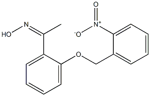 N-(1-{2-[(2-nitrophenyl)methoxy]phenyl}ethylidene)hydroxylamine,,结构式