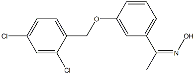 N-(1-{3-[(2,4-dichlorophenyl)methoxy]phenyl}ethylidene)hydroxylamine 结构式