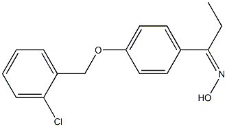  N-(1-{4-[(2-chlorophenyl)methoxy]phenyl}propylidene)hydroxylamine