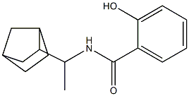 N-(1-{bicyclo[2.2.1]heptan-2-yl}ethyl)-2-hydroxybenzamide Struktur