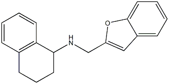 N-(1-benzofuran-2-ylmethyl)-1,2,3,4-tetrahydronaphthalen-1-amine Struktur