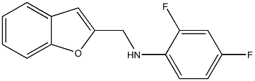 N-(1-benzofuran-2-ylmethyl)-2,4-difluoroaniline Struktur