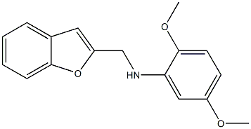 N-(1-benzofuran-2-ylmethyl)-2,5-dimethoxyaniline 化学構造式