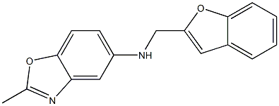 N-(1-benzofuran-2-ylmethyl)-2-methyl-1,3-benzoxazol-5-amine 化学構造式