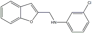 N-(1-benzofuran-2-ylmethyl)-3-chloroaniline Struktur