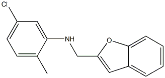 N-(1-benzofuran-2-ylmethyl)-5-chloro-2-methylaniline Struktur