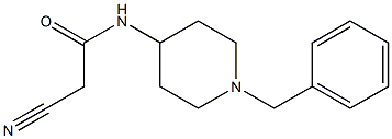 N-(1-benzylpiperidin-4-yl)-2-cyanoacetamide Structure