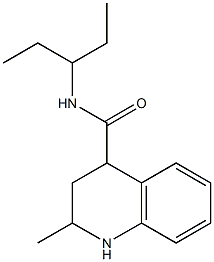 N-(1-ethylpropyl)-2-methyl-1,2,3,4-tetrahydroquinoline-4-carboxamide|