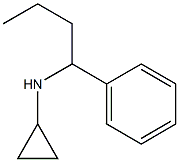 N-(1-phenylbutyl)cyclopropanamine 化学構造式