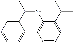 N-(1-phenylethyl)-2-(propan-2-yl)aniline,,结构式