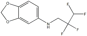 N-(2,2,3,3-tetrafluoropropyl)-2H-1,3-benzodioxol-5-amine Structure