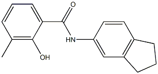 N-(2,3-dihydro-1H-inden-5-yl)-2-hydroxy-3-methylbenzamide