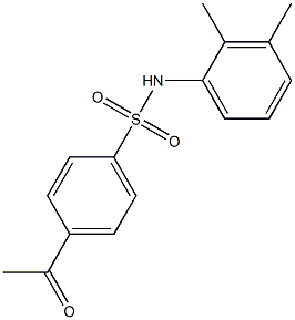 N-(2,3-dimethylphenyl)-4-acetylbenzene-1-sulfonamide|