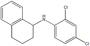 N-(2,4-dichlorophenyl)-1,2,3,4-tetrahydronaphthalen-1-amine 结构式