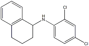 N-(2,4-dichlorophenyl)-1,2,3,4-tetrahydronaphthalen-1-amine,,结构式