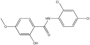 N-(2,4-dichlorophenyl)-2-hydroxy-4-methoxybenzamide 结构式