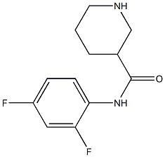 N-(2,4-difluorophenyl)piperidine-3-carboxamide Structure