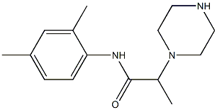 N-(2,4-dimethylphenyl)-2-(piperazin-1-yl)propanamide Structure
