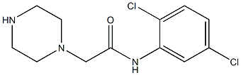 N-(2,5-dichlorophenyl)-2-(piperazin-1-yl)acetamide 化学構造式