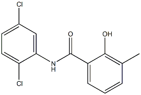 N-(2,5-dichlorophenyl)-2-hydroxy-3-methylbenzamide Struktur