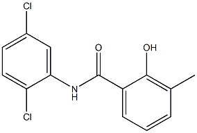 N-(2,5-dichlorophenyl)-2-hydroxy-3-methylbenzamide,,结构式