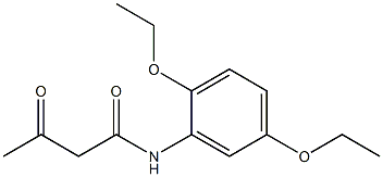 N-(2,5-ジエトキシフェニル)アセトアセトアミド 化学構造式