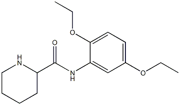 N-(2,5-diethoxyphenyl)piperidine-2-carboxamide,,结构式