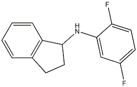 N-(2,5-difluorophenyl)-2,3-dihydro-1H-inden-1-amine 化学構造式