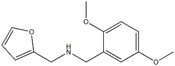 N-(2,5-dimethoxybenzyl)-N-(2-furylmethyl)amine,,结构式