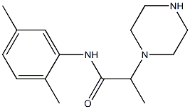 N-(2,5-dimethylphenyl)-2-(piperazin-1-yl)propanamide Structure