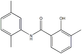 N-(2,5-dimethylphenyl)-2-hydroxy-3-methylbenzamide Struktur