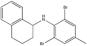 N-(2,6-dibromo-4-methylphenyl)-1,2,3,4-tetrahydronaphthalen-1-amine Struktur