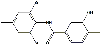 N-(2,6-dibromo-4-methylphenyl)-3-hydroxy-4-methylbenzamide Structure