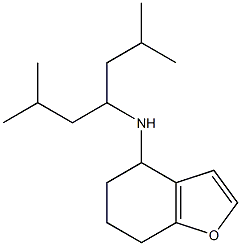 N-(2,6-dimethylheptan-4-yl)-4,5,6,7-tetrahydro-1-benzofuran-4-amine,,结构式