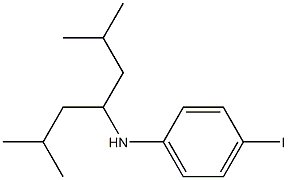 N-(2,6-dimethylheptan-4-yl)-4-iodoaniline Structure