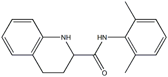 N-(2,6-dimethylphenyl)-1,2,3,4-tetrahydroquinoline-2-carboxamide Struktur