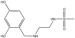 N-(2-{[(2,4-dihydroxyphenyl)methyl]amino}ethyl)methanesulfonamide Structure