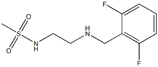 N-(2-{[(2,6-difluorophenyl)methyl]amino}ethyl)methanesulfonamide,,结构式