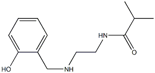N-(2-{[(2-hydroxyphenyl)methyl]amino}ethyl)-2-methylpropanamide,,结构式